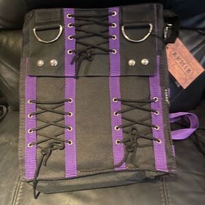 Black and Purple Purse